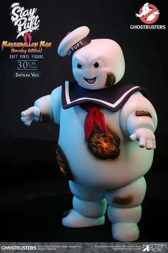 STAR ACE GHOSTBUSTERS STAY PUFT MARSHMALLOW MAN BURNING DELUXE EDITION AF ACTION FIGURE 30 cm