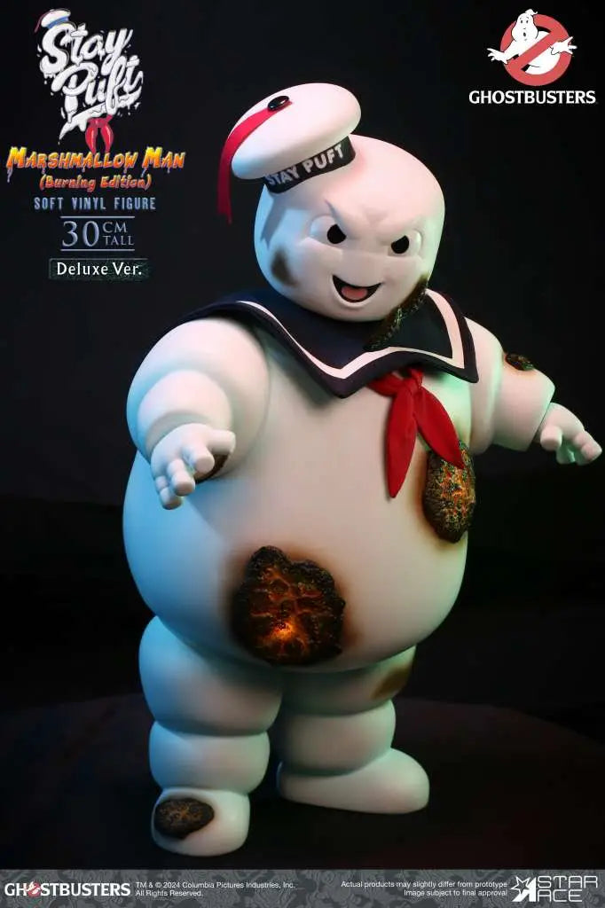 STAR ACE GHOSTBUSTERS STAY PUFT MARSHMALLOW MAN BURNING DELUXE EDITION AF ACTION FIGURE 30 cm