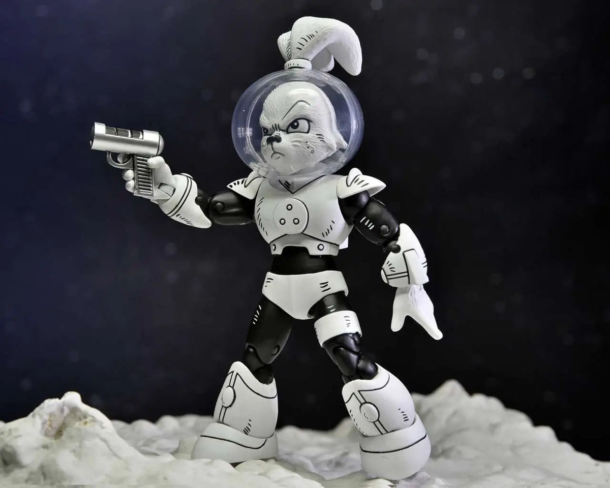 NECA - USAGI YOJIMBO USAGI YOJIMBO SPACE BLACK & WHITE AF ACTION FIGURE 17 cm