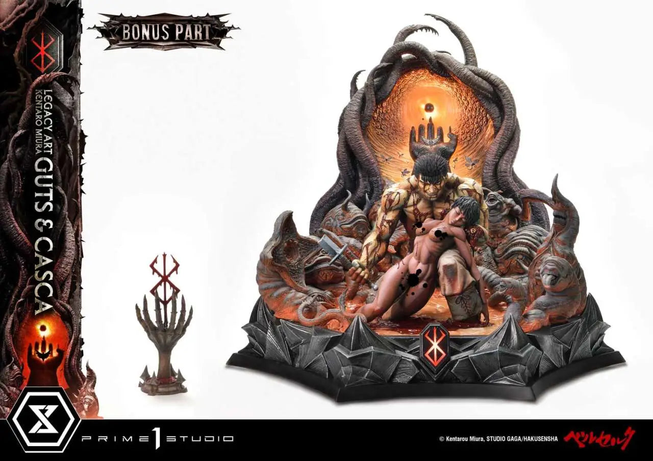 PRIME 1 GUTS & CASCA - BERSERK & LEGACY ART KENTARO MIURA BONUS VERSION STATUA 72 cm