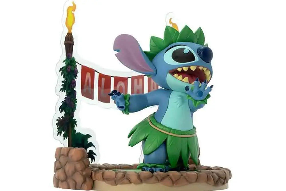 DISNEY LILO & STITCH HULA DANCE STITCH SUPER FIGURE COLLECTION 1/10 PVC STATUE