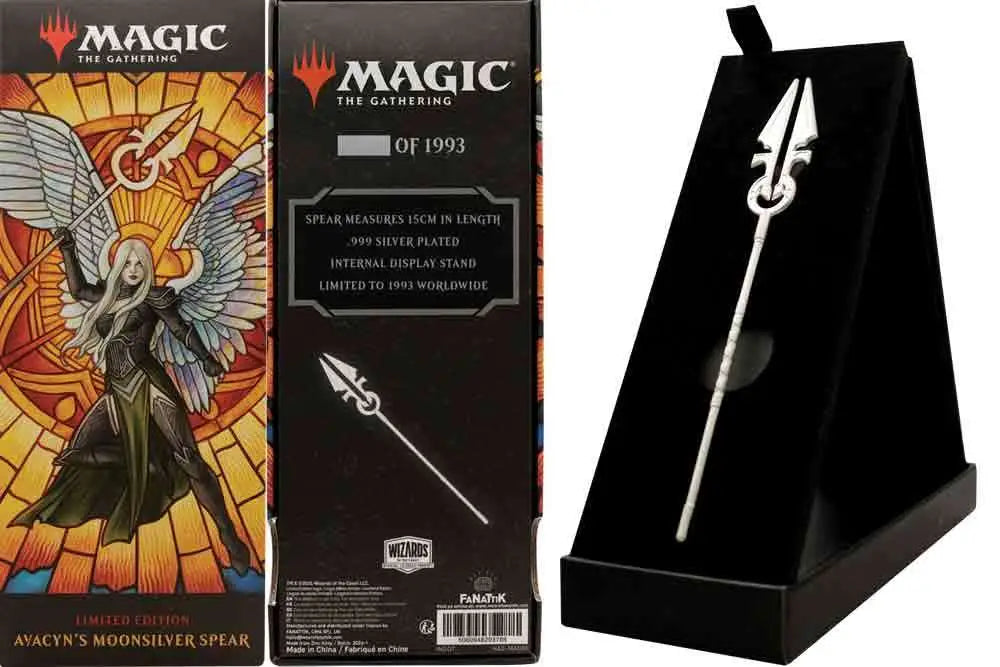 MAGIC THE GATHERING - AVACYN'S MOONSILVER SPEAR -.999 SILVER PLATED REPLICA