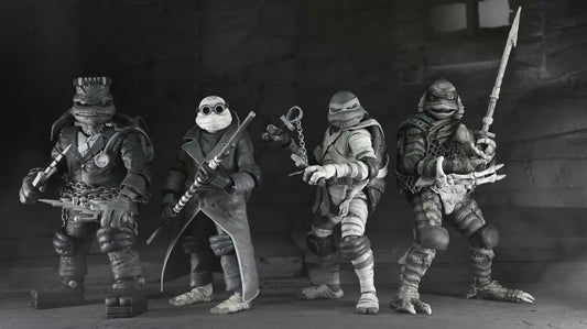 UM X TMNT TURTLES BLACK & WHITE 4PACK AF
