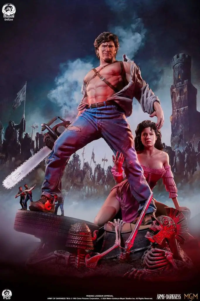 ARMY OF DARKNESS ASH 1/4 DELUXE PREMIER STATUE