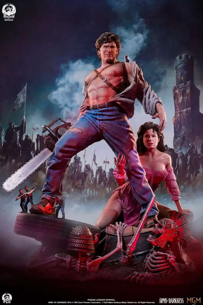 ARMY OF DARKNESS ASH 1/4 DELUXE PREMIER STATUE
