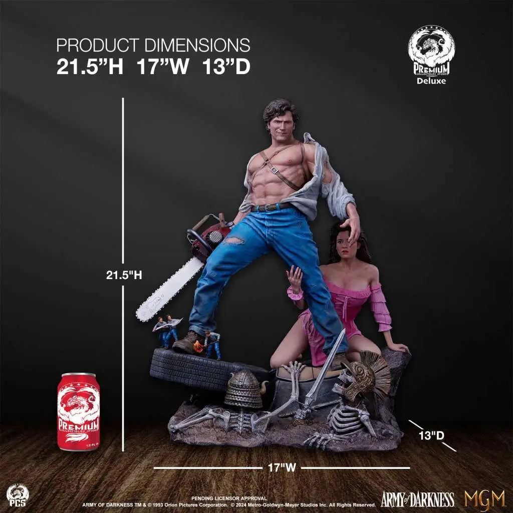 ARMY OF DARKNESS ASH 1/4 DELUXE PREMIER STATUE
