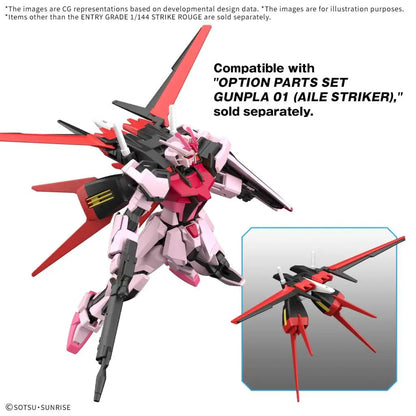 BANDAI EG STRIKE ROUGE 1/144 MODEL KIT 10 cm