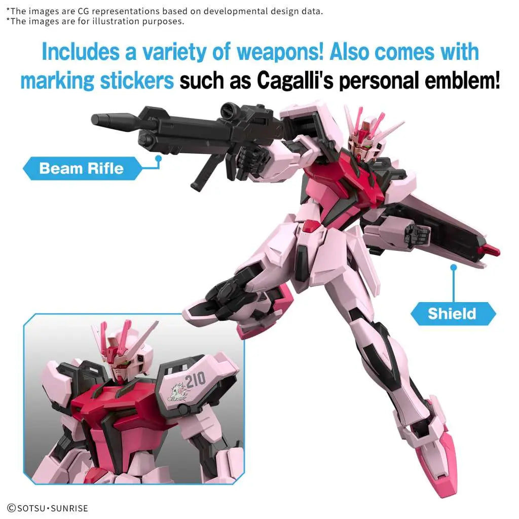 BANDAI EG STRIKE ROUGE 1/144 MODEL KIT 10 cm