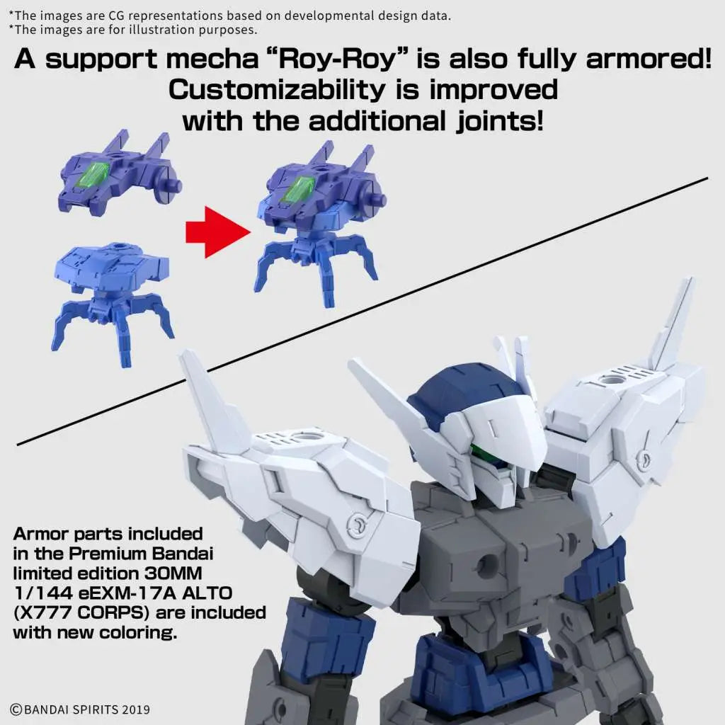 BANDAI 30MM EEXM-17FA FULL ARMOR ALTO 1/144 MODEL KIT 12 cm