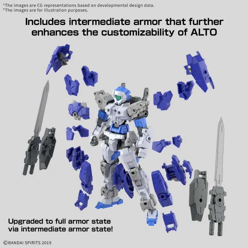 BANDAI 30MM EEXM-17FA FULL ARMOR ALTO 1/144 MODEL KIT 12 cm
