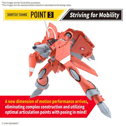 BANDAI HG VF-22S STURMVOGEL II MILIA FARINA JENIUS USE 1/100 MODEL KIT 12 cm
