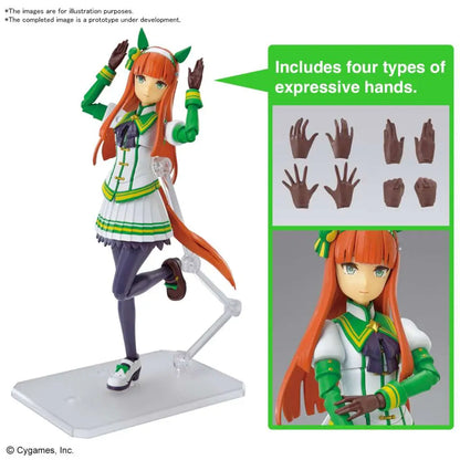BANDAI RISE UMAMUSUME PRETTY DERBY SILENCE SUZUKA MODEL KIT 13 cm