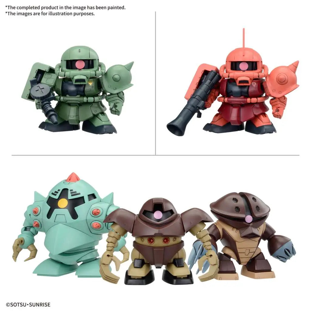 BANDAI - GUNDAM BB SENSHI MS PRINCIPALITY ZEON MS SET MODEL KIT 7 cm
