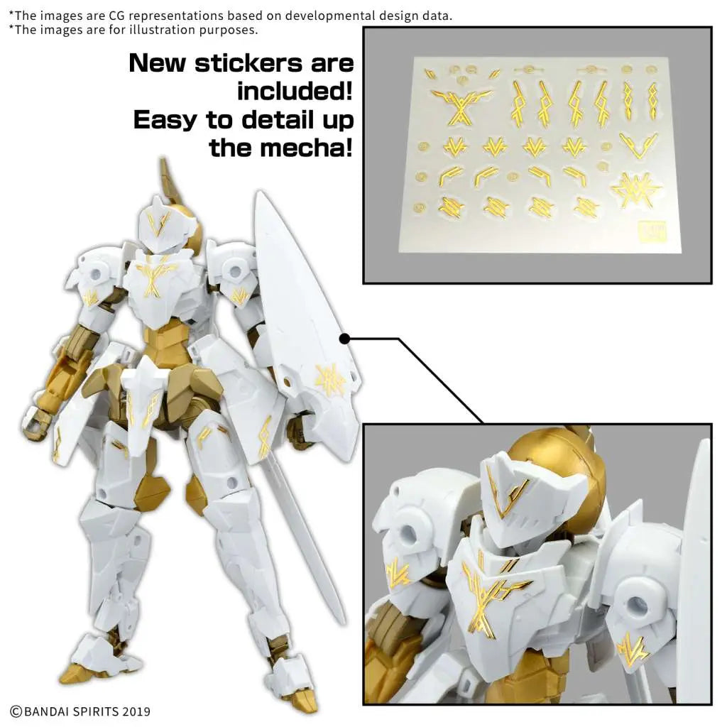 BANDAI 30MM EXM-A9RK SPINATIO ROYAL KNIGHT TYPE 1/144 MODEL KIT 12 cm