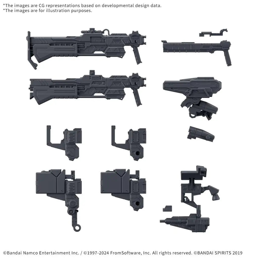 BANDAI 30MM OP PT SET ARM CORE VI FIRES RUBI WEAPON SET 03 MODEL KIT nd