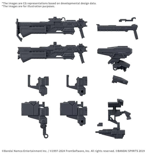 BANDAI 30MM OP PT SET ARM CORE VI FIRES RUBI WEAPON SET 03 MODEL KIT nd