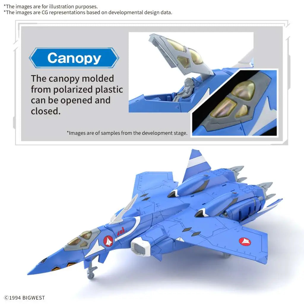 BANDAI HG VF-22S STURMVOGEL II MAXIMILIAN JENIUS USE 1/100 MODEL KIT 12 cm