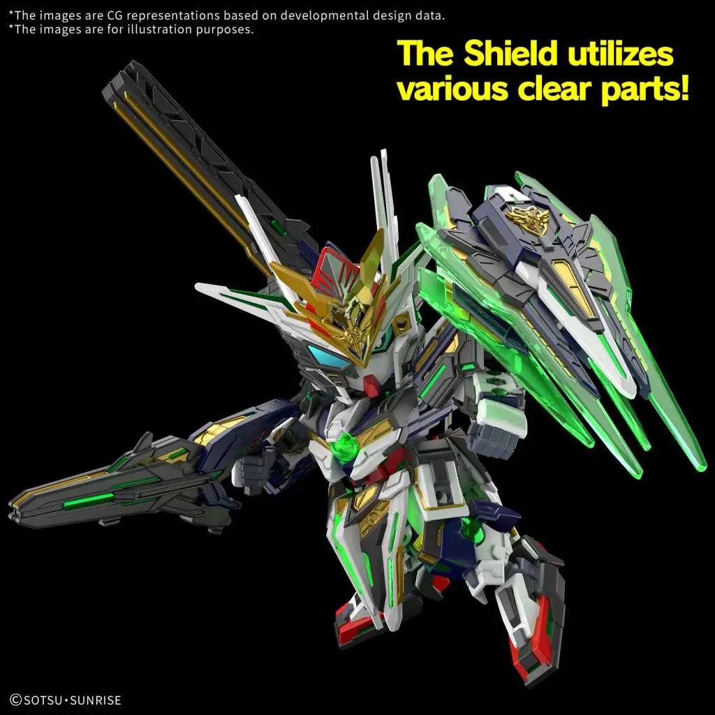 BANDAI SDW HEROES CAPTAIN QANT GF MODEL KIT 7 cm