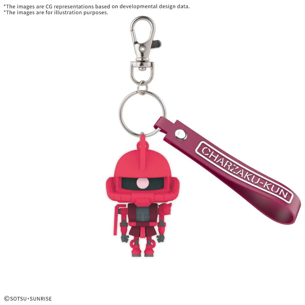 BANDAI CHARZAKUKUN 3D RUBBER MASCOT KEYCHAIN MODEL KIT 4 cm