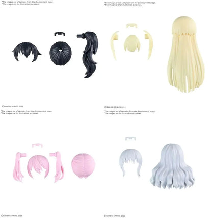 BANDAI 30MS OPTION HAIR STYLE PARTS VOL 11 ALL 4 TYPES MODEL KIT