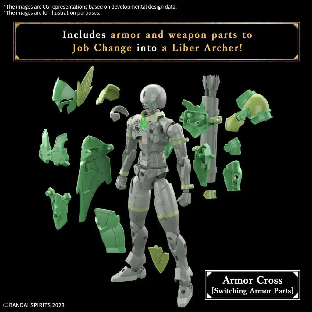 BANDAI 30MF LIBER ARCHER MODEL KIT 15 cm