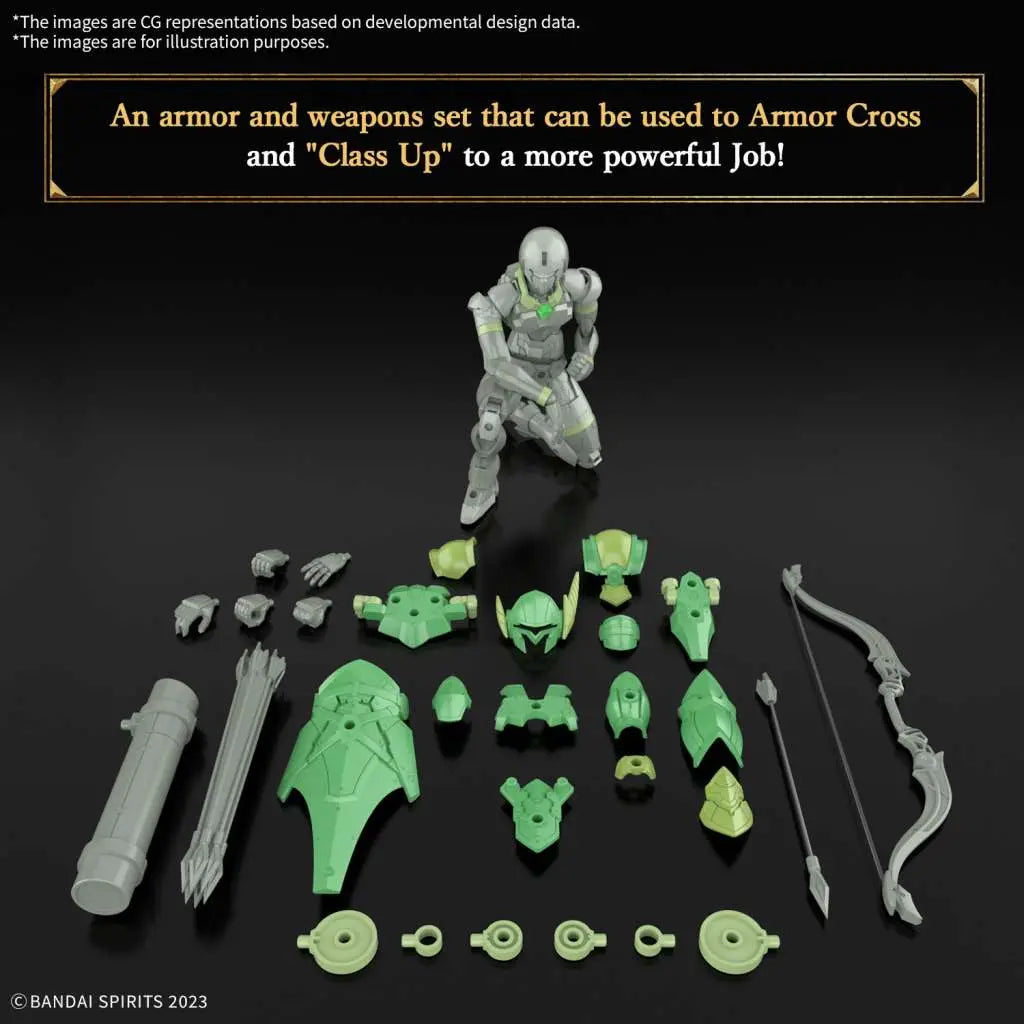 BANDAI 30MF LIBER ARCHER MODEL KIT 15 cm