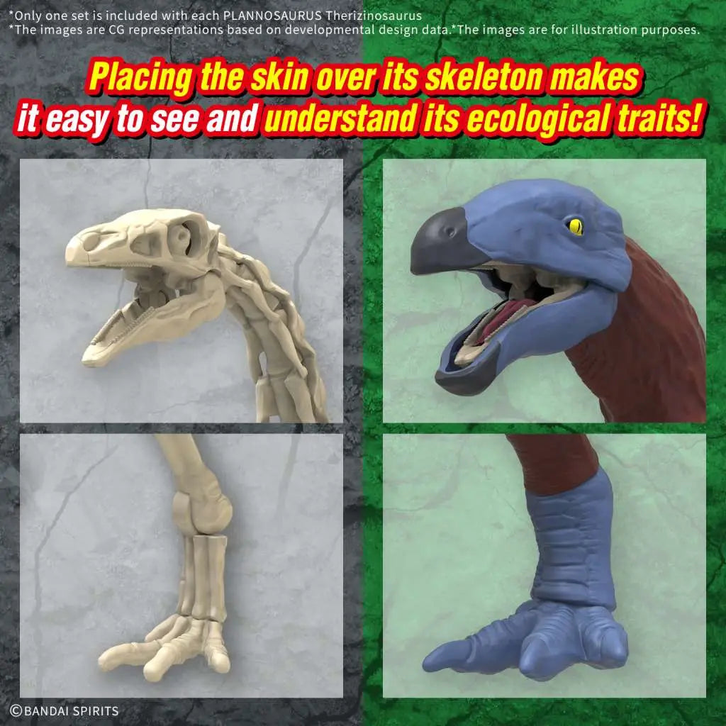 BANDAI PLANNOSAURUS THERIZINOSAURUS MODEL KIT 13 cm