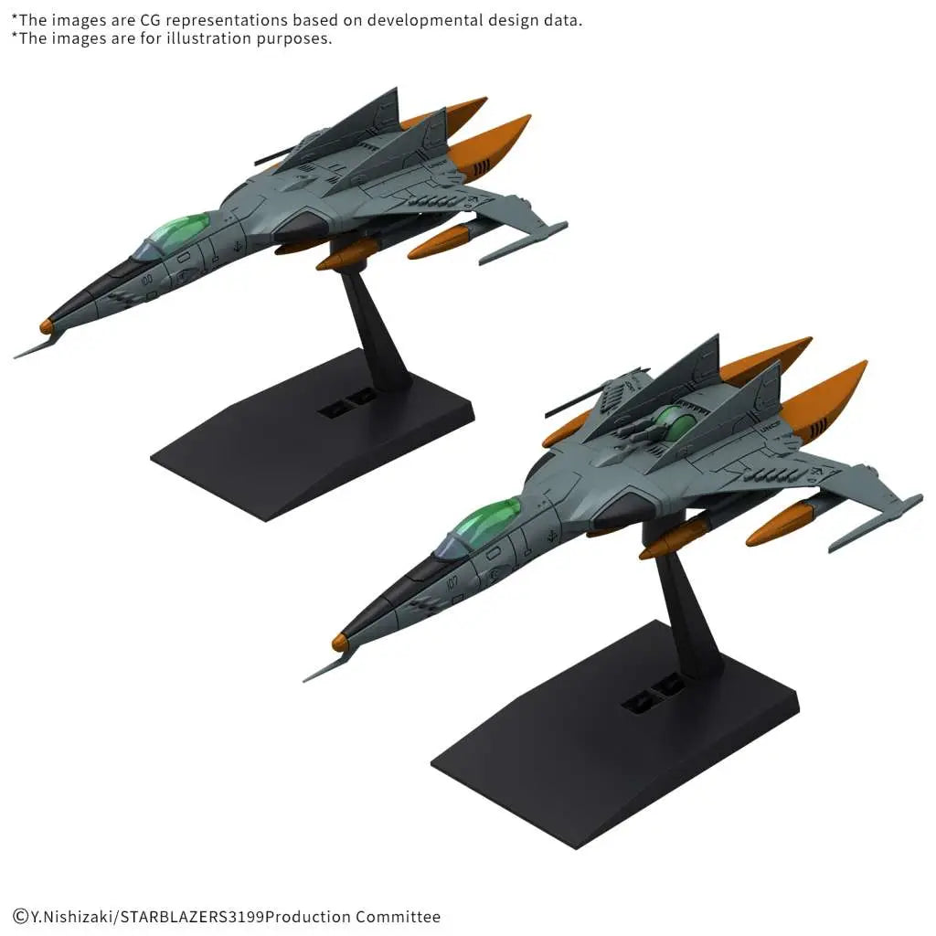 BANDAI YAMATO 3199 MECHA COLL DX T1 SF ATT CRAFT CSM TIGER II DOUB/SING SET MODEL KIT 10 cm