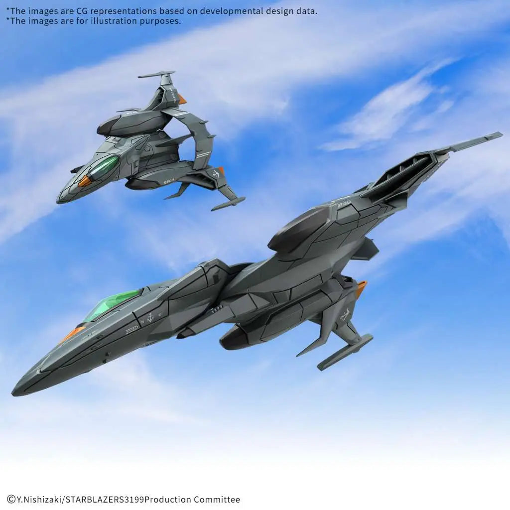 BANDAI YAMATO 3199 MECHA COLL DX TRYAL TYPE SF ATT CRAFT CSM PYTON SET MODEL KIT 10 cm
