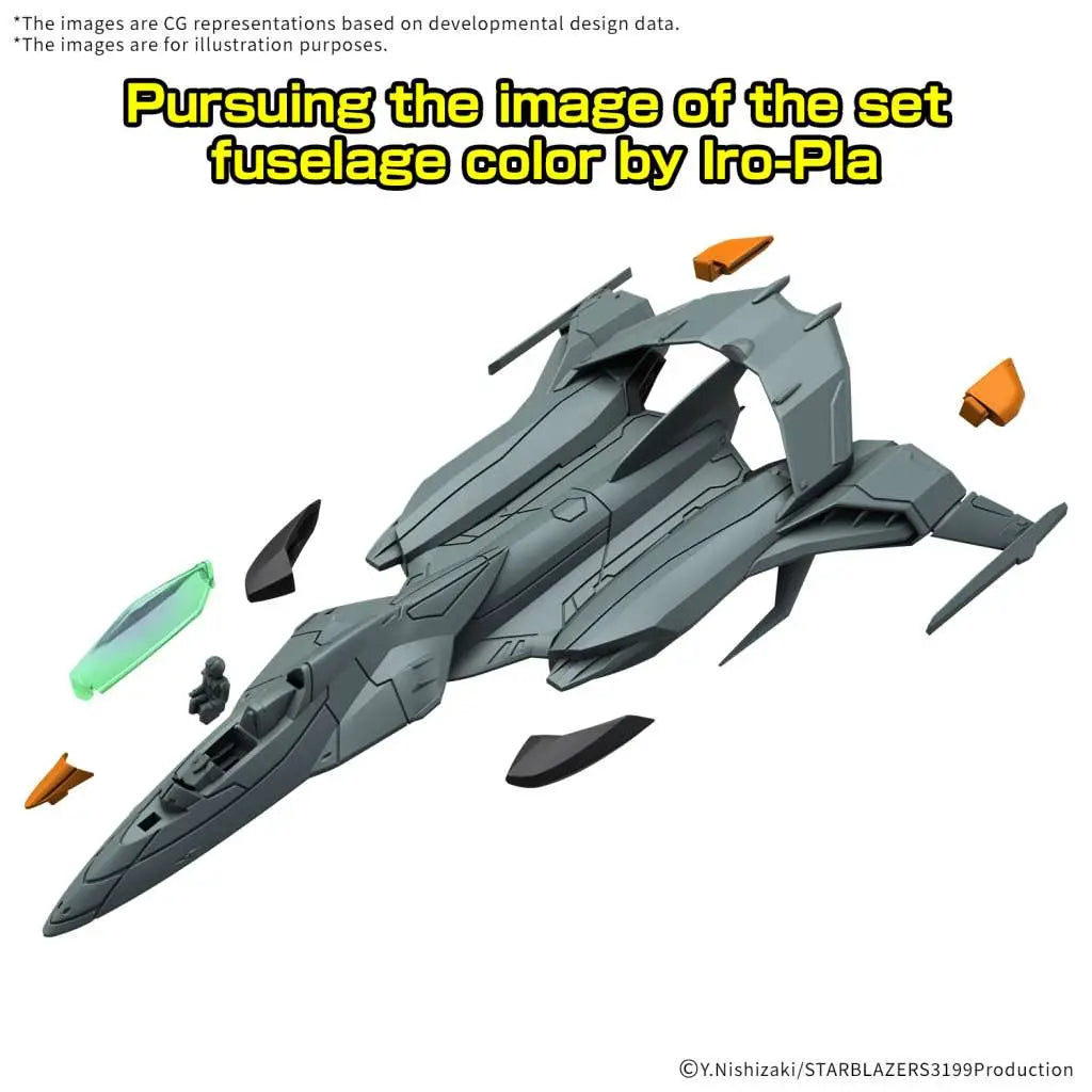 BANDAI YAMATO 3199 MECHA COLL DX TRYAL TYPE SF ATT CRAFT CSM PYTON SET MODEL KIT 10 cm