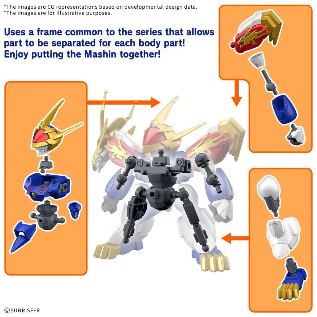 BANDAI MASHIN CREATOR WATARU RYUJINMARU MODEL KIT 8 cm