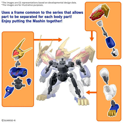 BANDAI MASHIN CREATOR WATARU RYUJINMARU MODEL KIT 8 cm
