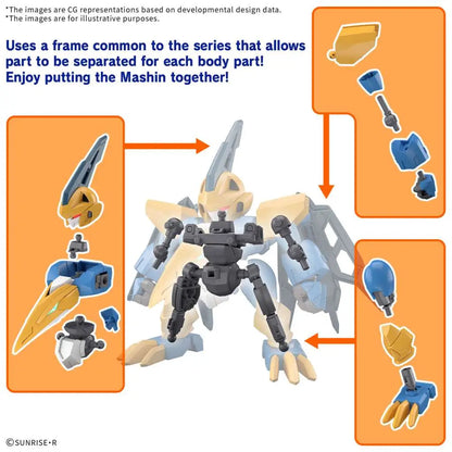 BANDAI MASHIN CREATOR WATARU TENSHOHMARU MODEL KIT 8 cm