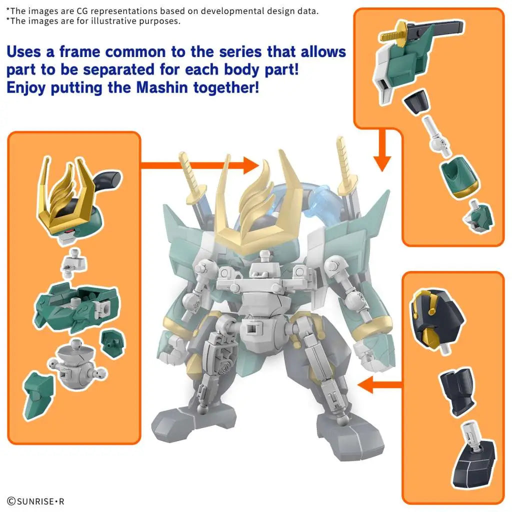 BANDAI MASHIN CREATOR WATARU FUJINMARU MODEL KIT 8 cm