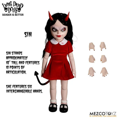 MEZCO TOYS RETURN LIVING DEAD DOLLS SIN AF ACTION FIGURE 25 cm