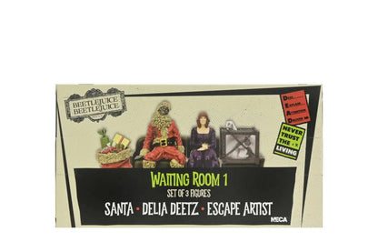 NECA BEETLEJUICE 2 WAITING ROOM SET1 - 3" FIG MINI FIGURA 7 cm