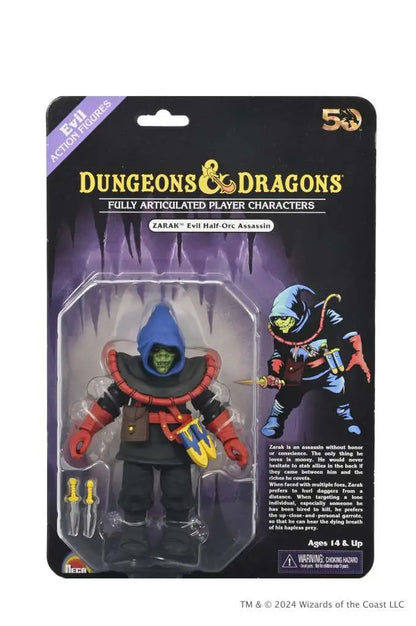NECA D&D 50TH ANNIVERSARY ZARAK BLISTER CARD AF ACTION FIGURE 17 cm