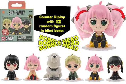 YUME SPY X FAMILY - BOBBLE HEAD - BLIND BOXES COUNTER DISPLAY (12 UNITS) HEADKNOCKER