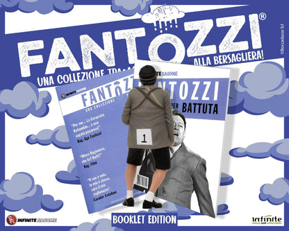 INFINITE STATUE FANTOZZI FANTOZZI ALLA BERSAGLIERA BOOKLET EDITION INFINITE SAGOME MINI FIGURA 10 cm