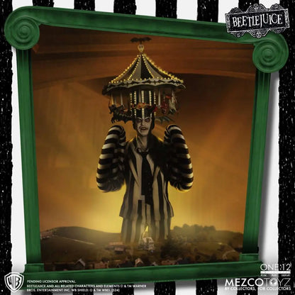 MEZCO TOYS - BEETLEJUICE ONE 12 COLLECTIVE BEETLEJUICE DELUXE AF ACTION FIGURE 18 cm