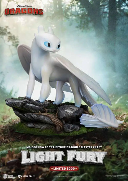 BEAST KINGDOM HOW TRAIN YOUR DRAGON 3 LIGHT FURY MASTER CRAFT STATUA 31 cm