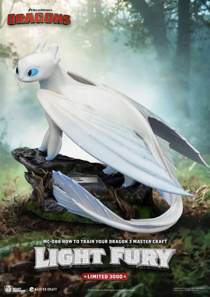 BEAST KINGDOM HOW TRAIN YOUR DRAGON 3 LIGHT FURY MASTER CRAFT STATUA 31 cm