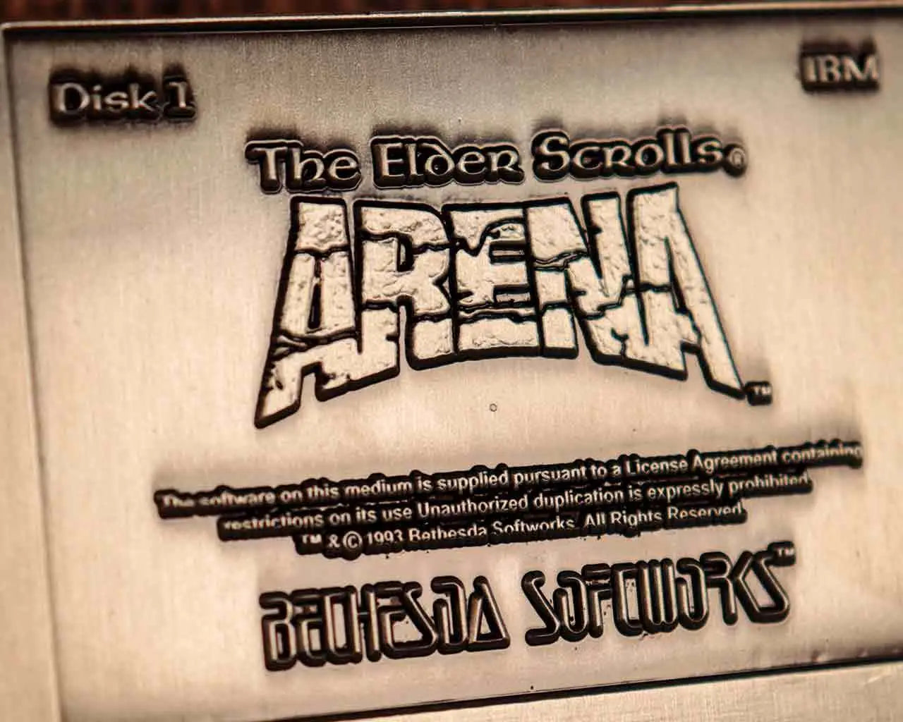 FANATTIK ELDER SCROLLS ARENA FLOPPY DISK REPLICA
