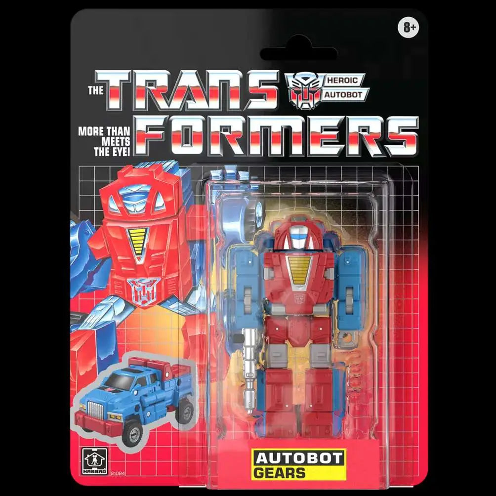 HASBRO - TRANSFORMERS RETRO G1 AUTOBOT GEARS ACTION FIGURE