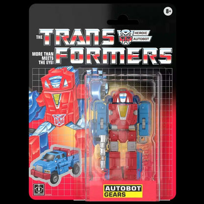 HASBRO - TRANSFORMERS RETRO G1 AUTOBOT GEARS ACTION FIGURE