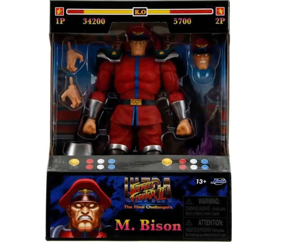 JADA TOYS M. BISON STREET FIGHTER 2 DE LUXE ACTION FIGURE 1:12 15 CM