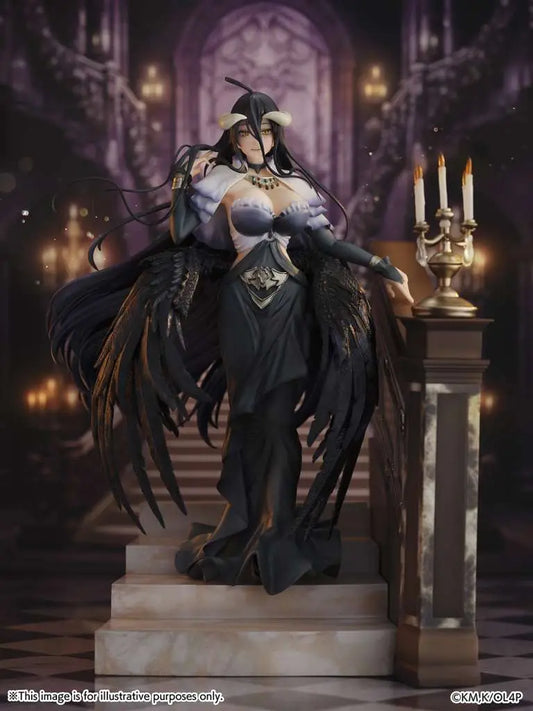 CYBERZ OVERLORD ALBEDO JET BLACK DRESS ST 1/7 STATUA 28 cm