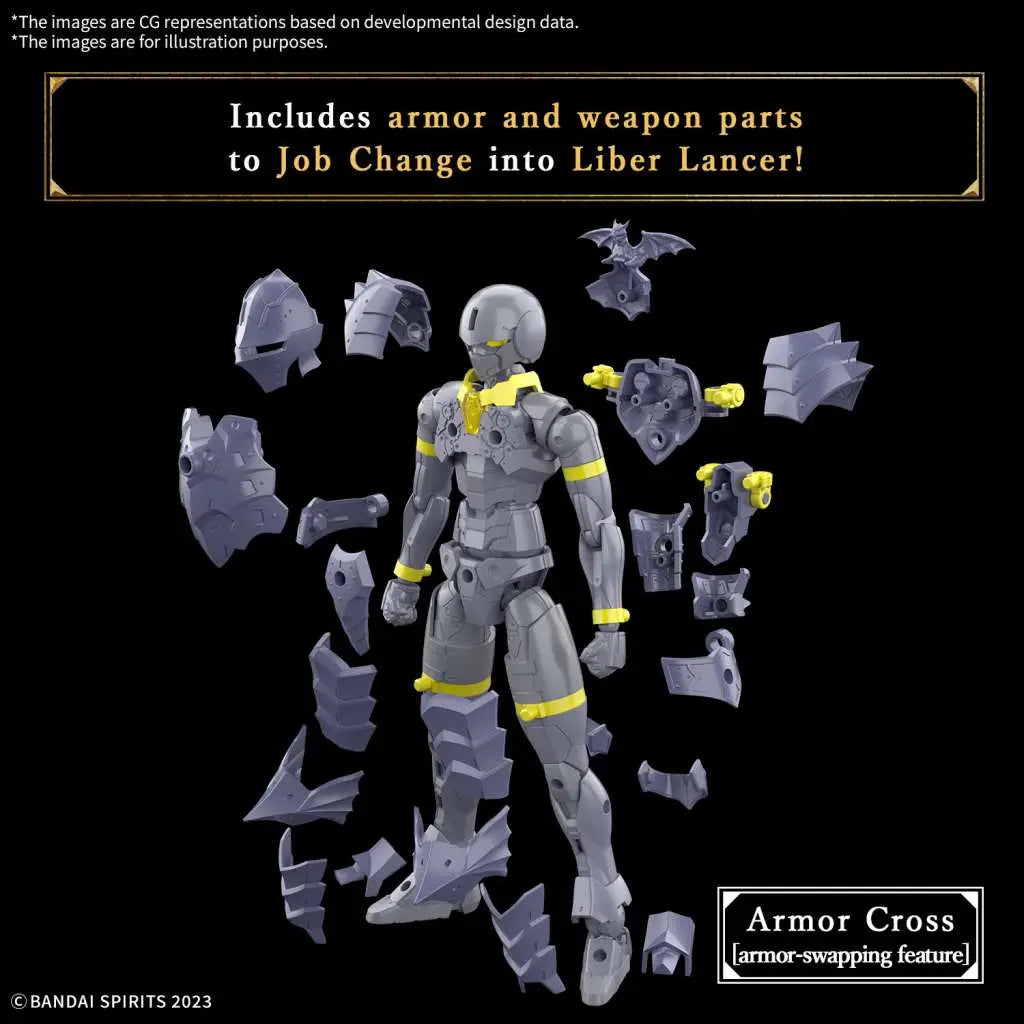BANDAI 30MF LIBER LANCER MODEL KIT 14 cm
