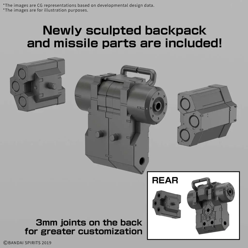 BANDAI 30MM BEXM-6 ROUNDNOVA I 1/144 MODEL KIT 12 cm