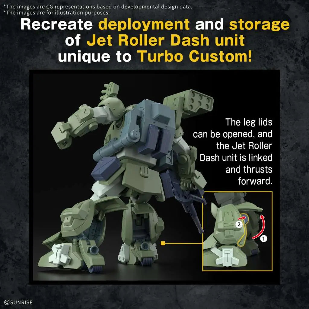 BANDAI HG SCOPEDOG TURBO CUSTOM MODEL KIT 13 cm